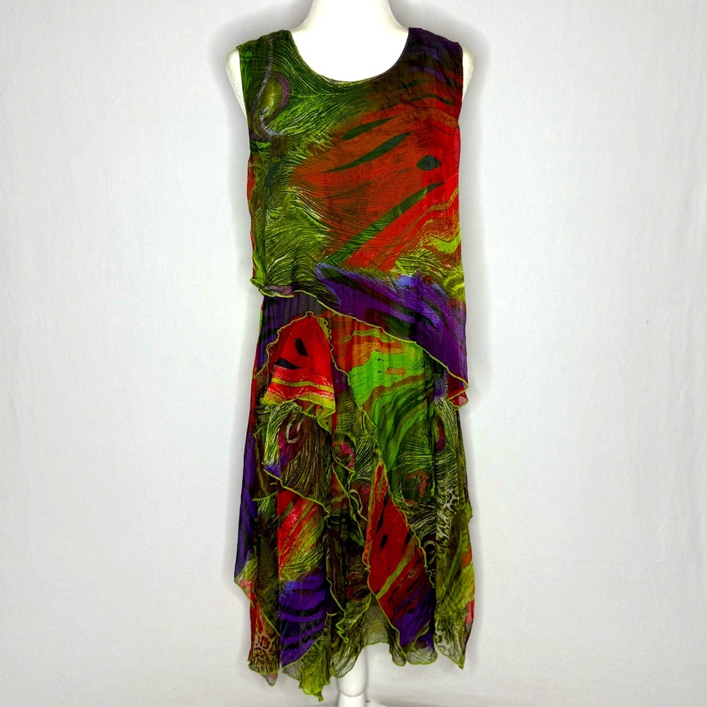 QinPei.er StyleWe midi dress, 100% silk